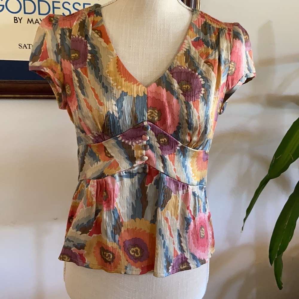 Vintage Nanette Lepore silk blouse - Picture 1 of 10